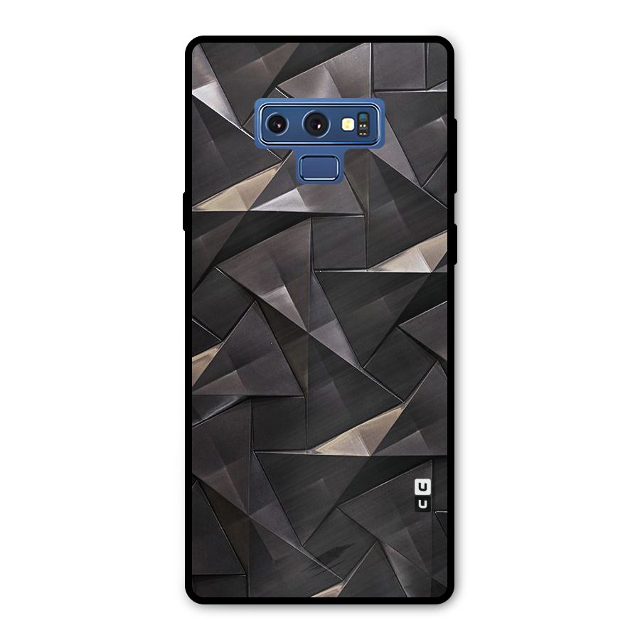 Carved Triangles Metal Back Case for Galaxy Note 9