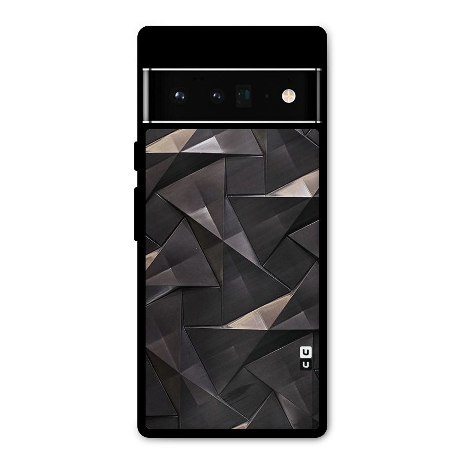 Carved Triangles Metal Back Case for Google Pixel 6 Pro