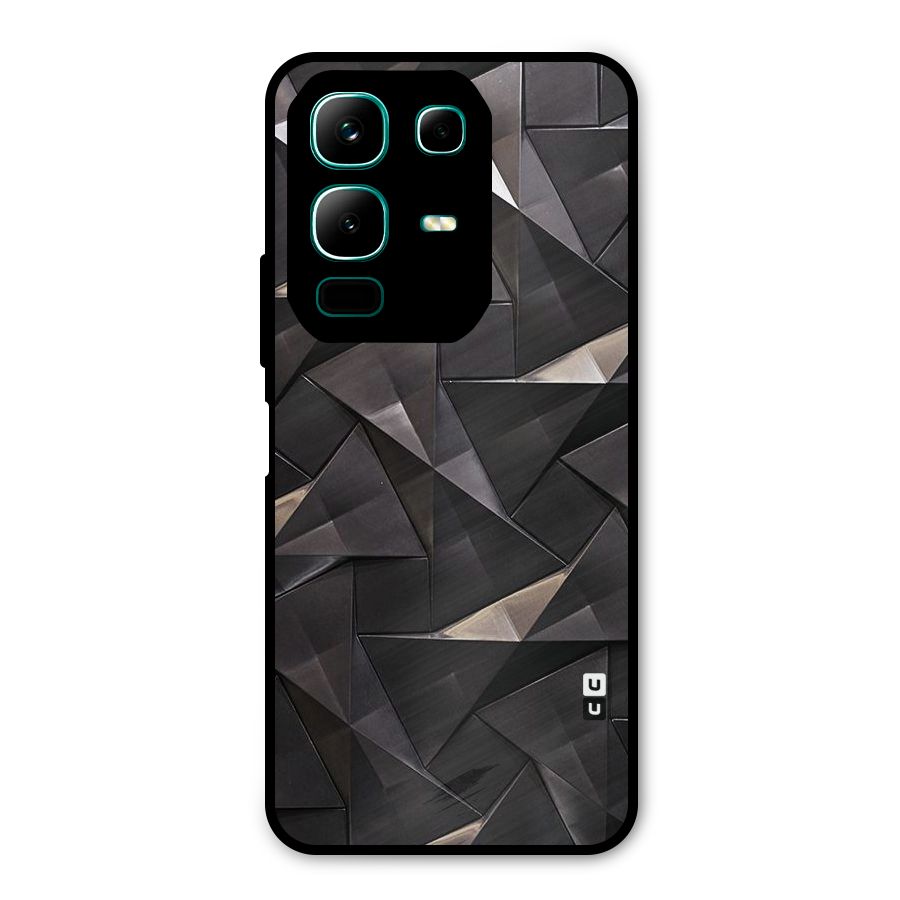 Carved Triangles Metal Back Case for Infinix Note 50x