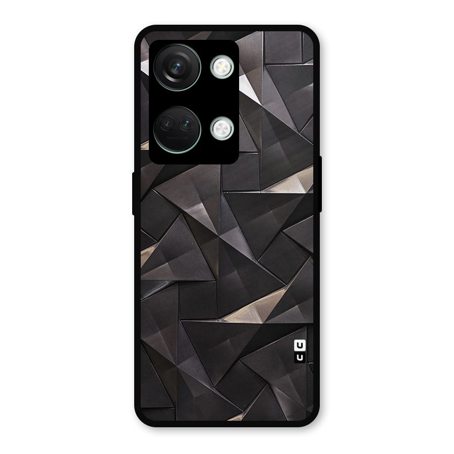 Carved Triangles Metal Back Case for OnePlus Nord 3