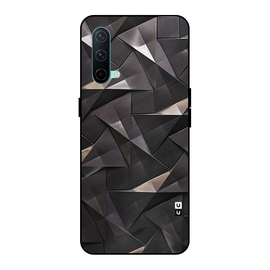 Carved Triangles Metal Back Case for OnePlus Nord CE 5G