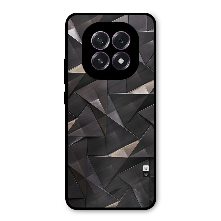 Carved Triangles Metal Back Case for Oppo F29