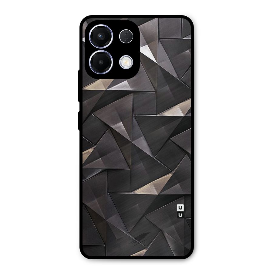 Carved Triangles Metal Back Case for Oppo K13