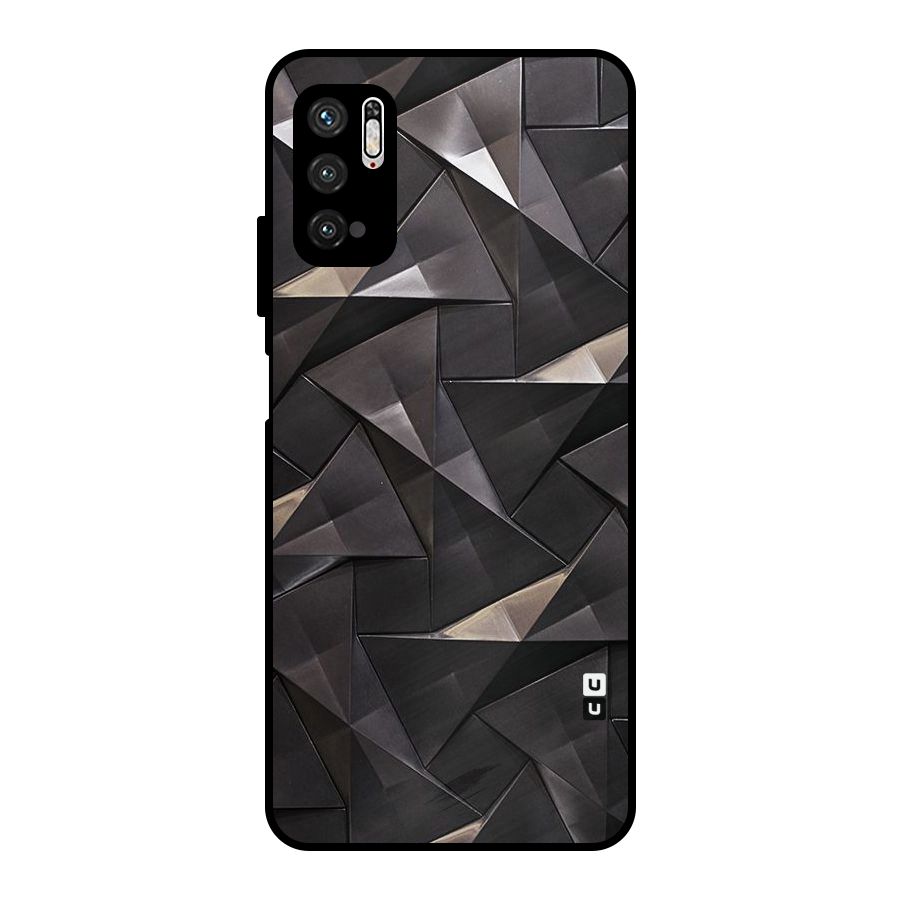Carved Triangles Metal Back Case for Poco M3 Pro 5G