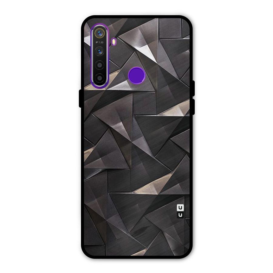 Carved Triangles Metal Back Case for Realme 5i