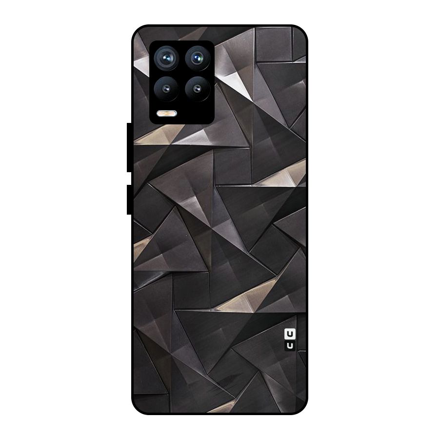 Carved Triangles Metal Back Case for Realme 8