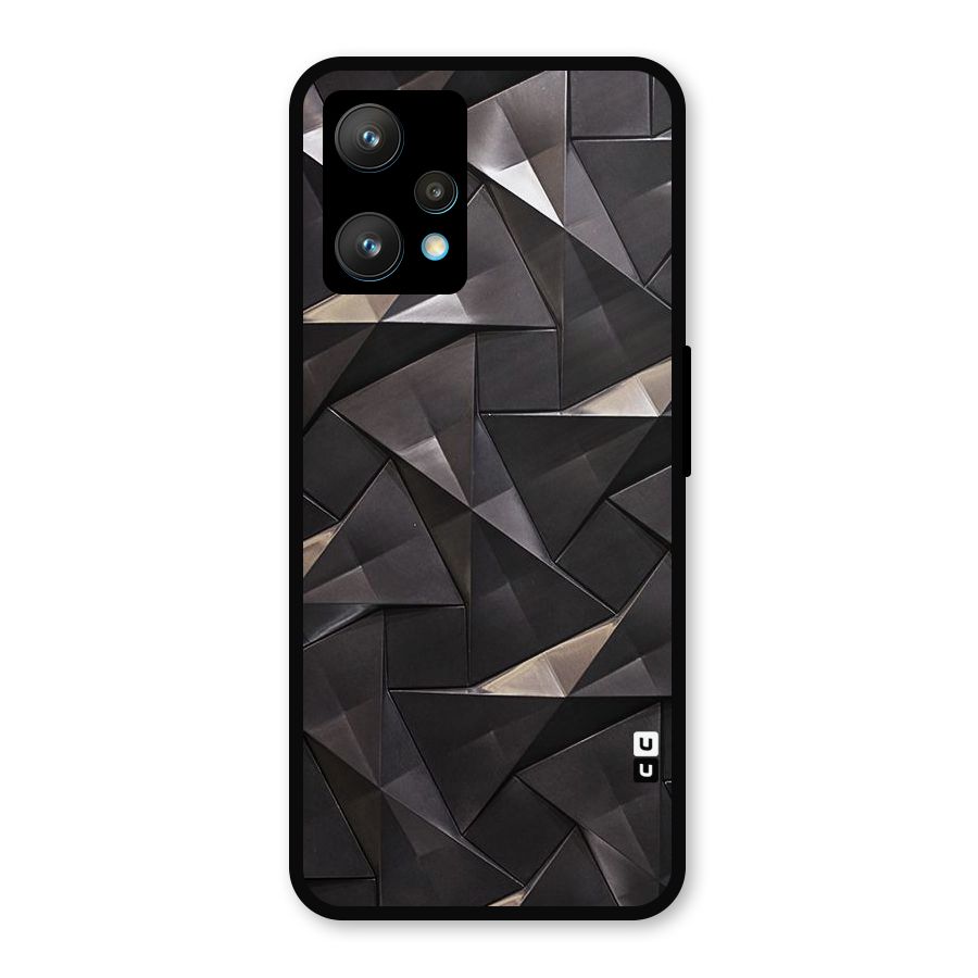 Carved Triangles Metal Back Case for Realme 9 Pro Plus 5G