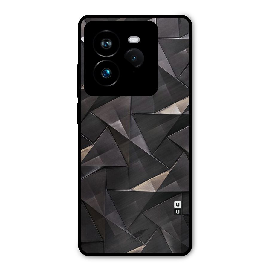 Carved Triangles Metal Back Case for Realme GT 7 Pro