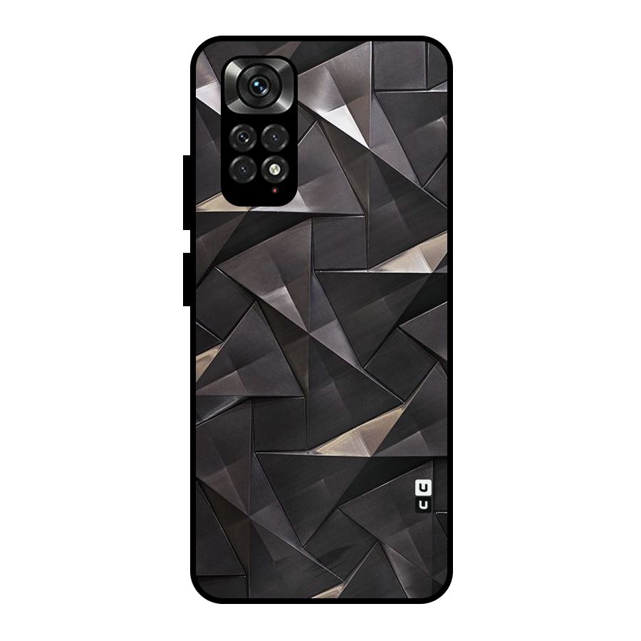 Carved Triangles Metal Back Case for Redmi Note 11 Pro