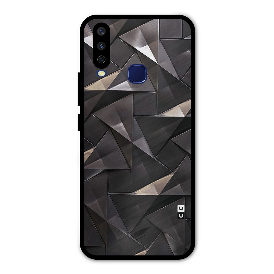 Carved Triangles Metal Back Case for Vivo V17