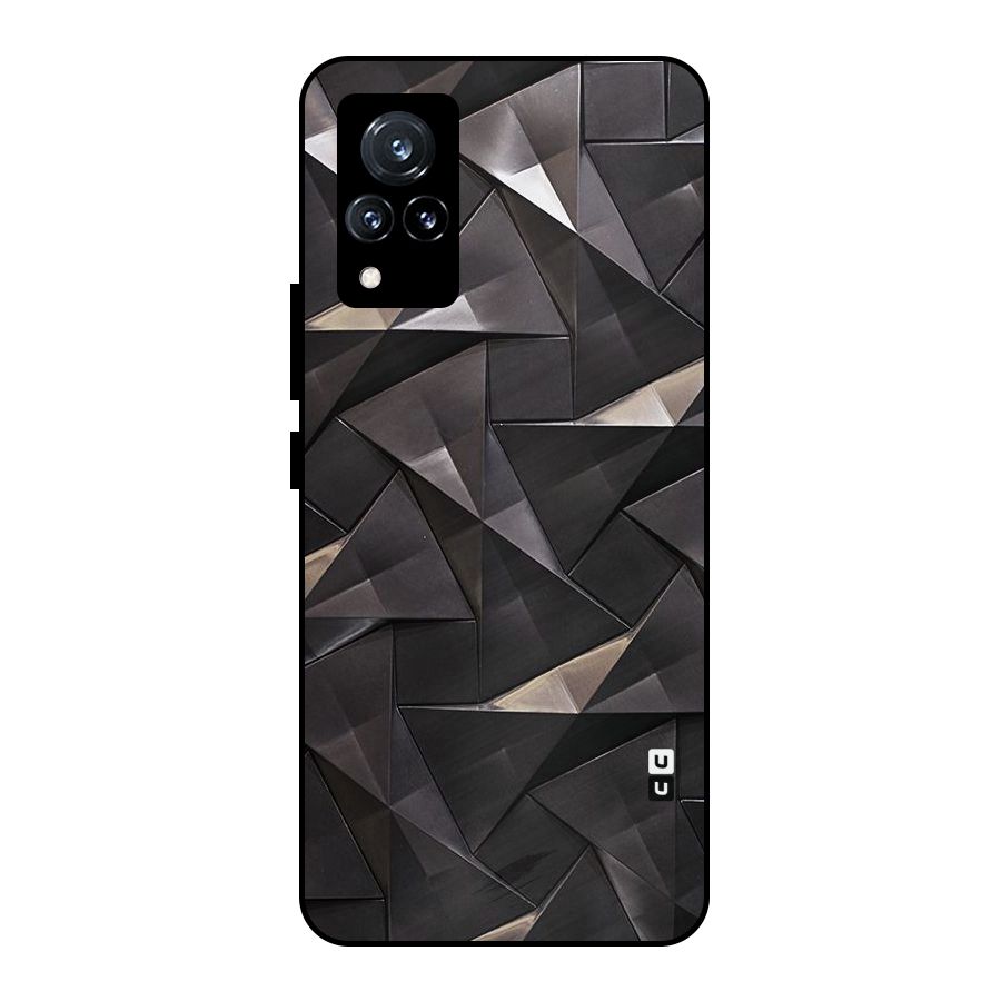 Carved Triangles Metal Back Case for Vivo V21 5G