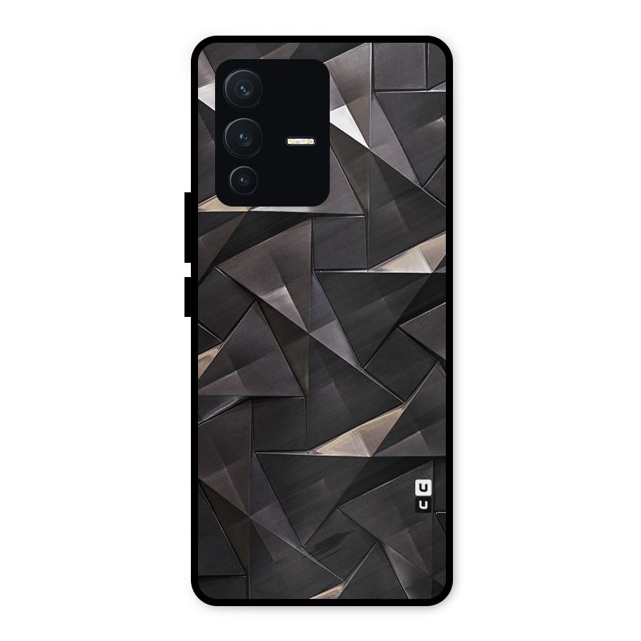 Carved Triangles Metal Back Case for Vivo V23 5G