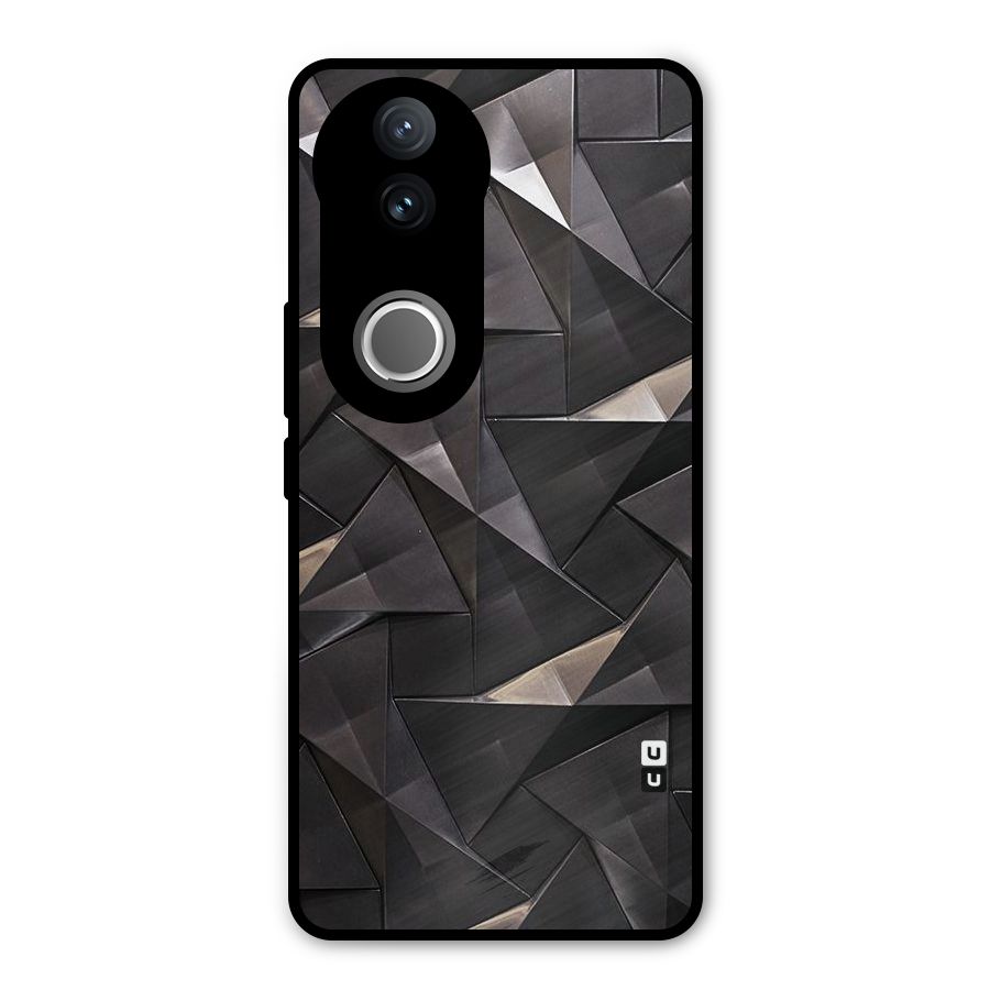 Carved Triangles Metal Back Case for Vivo V50e