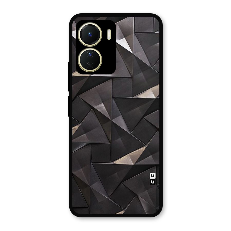 Carved Triangles Metal Back Case for Vivo Y16