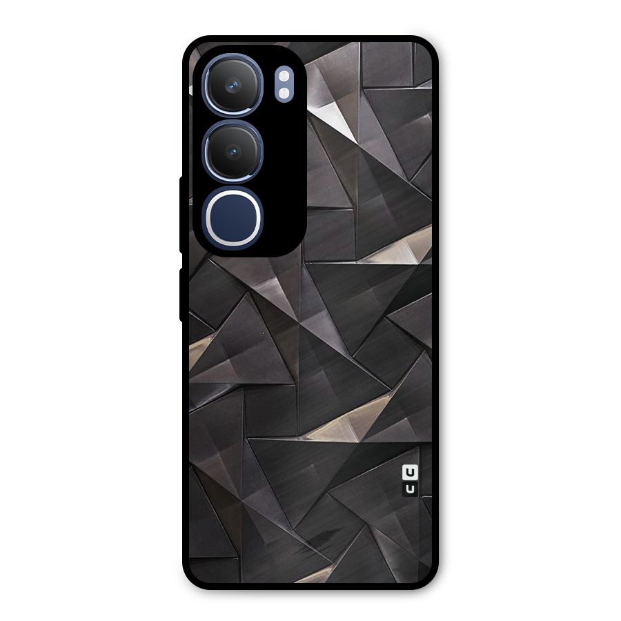 Carved Triangles Metal Back Case for Vivo Y29