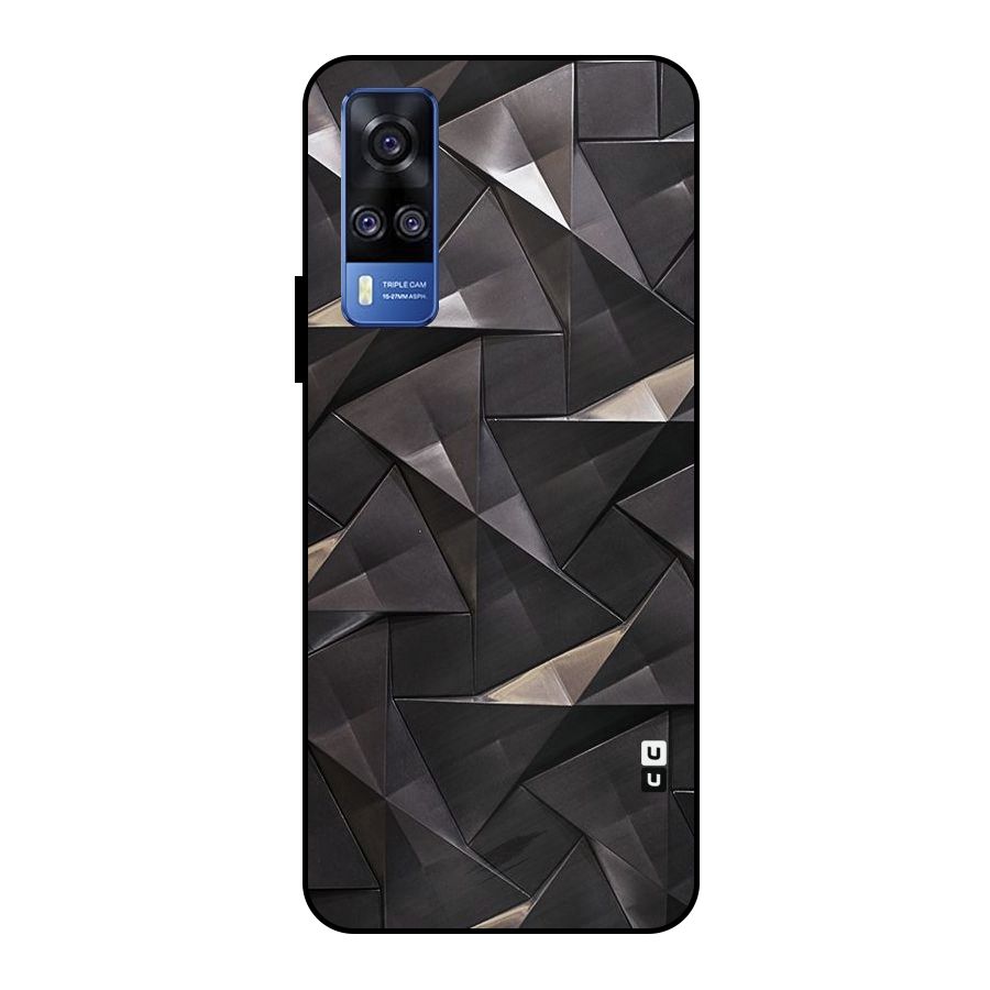 Carved Triangles Metal Back Case for Vivo Y51