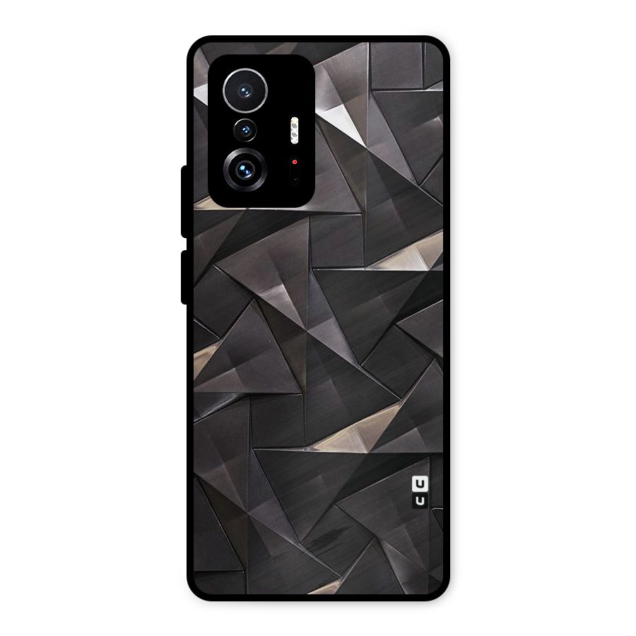 Carved Triangles Metal Back Case for Xiaomi 11T Pro