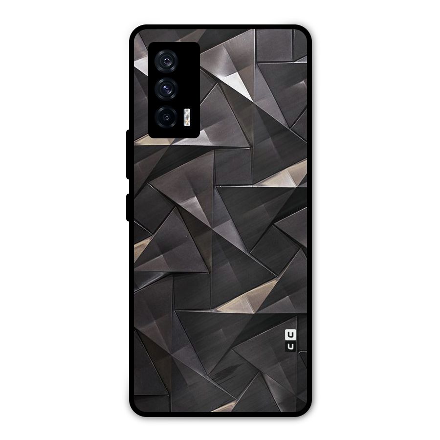 Carved Triangles Metal Back Case for iQOO 7 5G