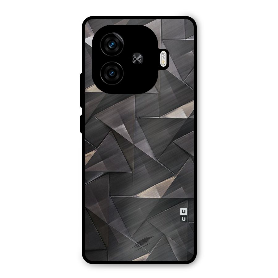 Carved Triangles Metal Back Case for iQOO Neo 10R