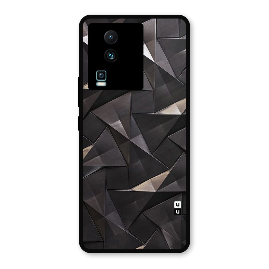 Carved Triangles Metal Back Case for iQOO Neo 7