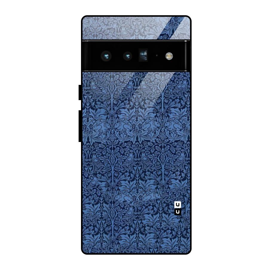 Carving Design Glass Back Case for Google Pixel 6 Pro