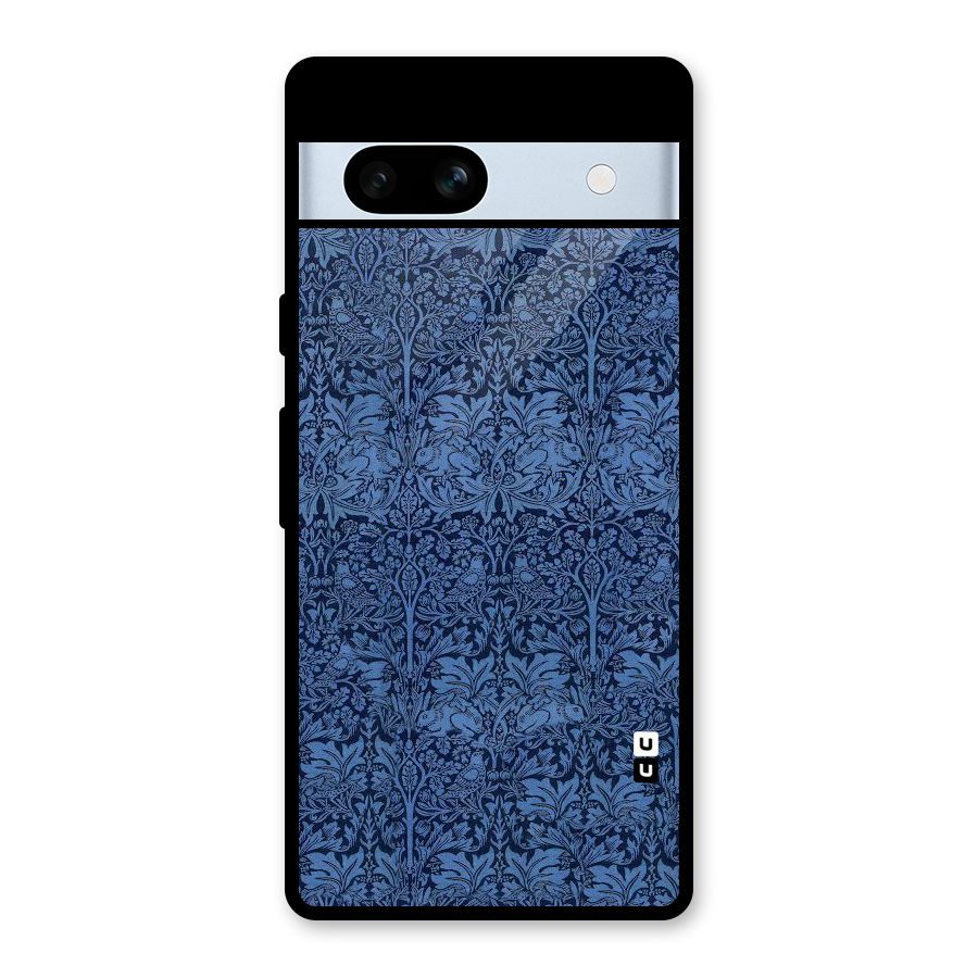 Carving Design Glass Back Case for Google Pixel 7a