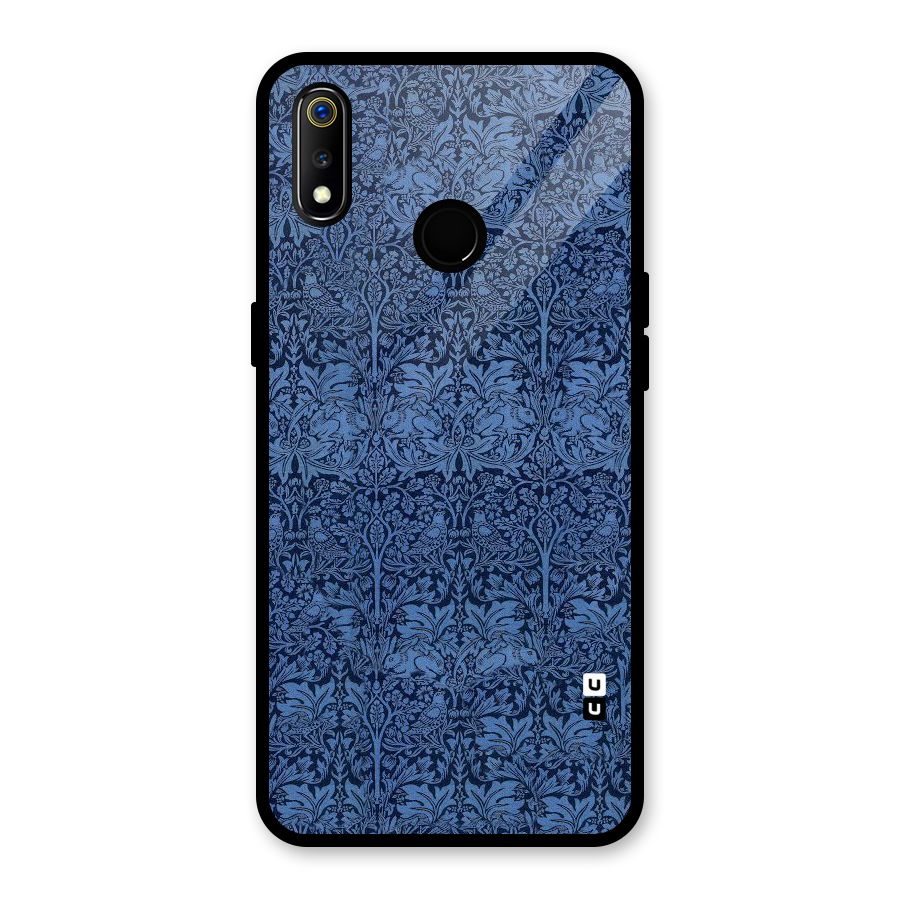 Carving Design Glass Back Case for Realme 3