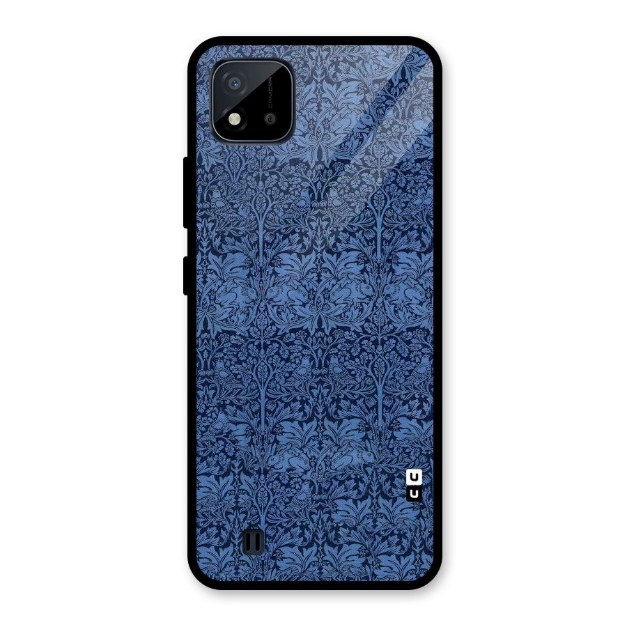 Carving Design Glass Back Case for Realme C11 2021