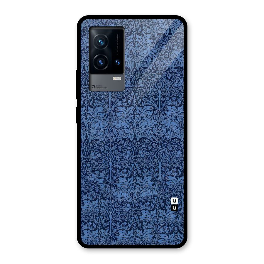 Carving Design Glass Back Case for iQOO 9 5G