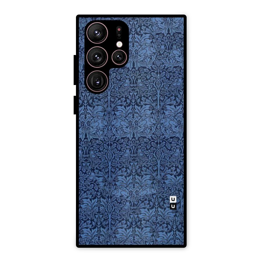 Carving Design Metal Back Case for Galaxy S22 Ultra 5G