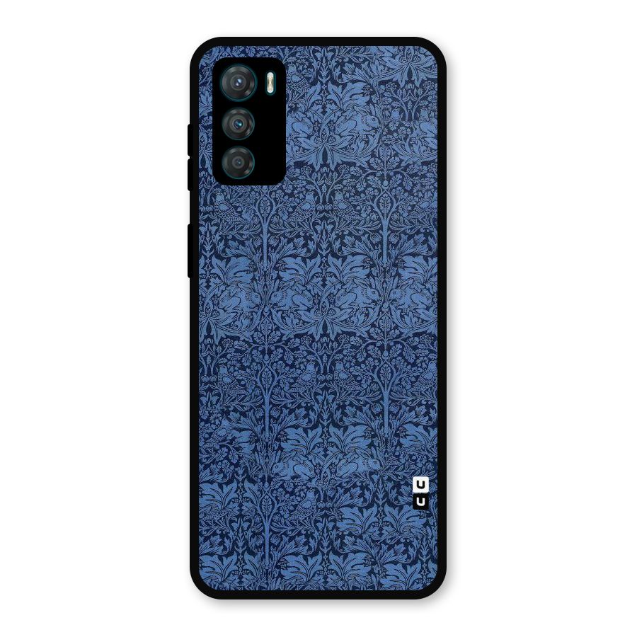 Carving Design Metal Back Case for Moto G42