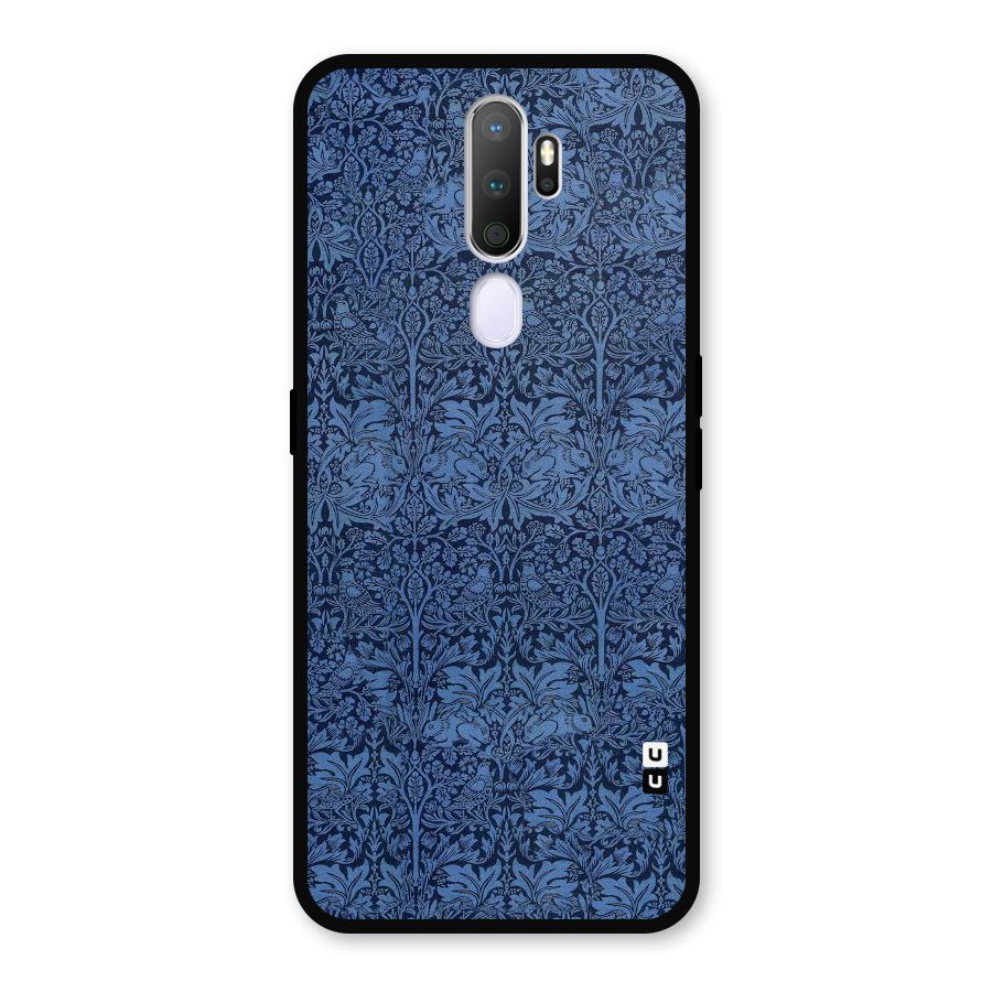 Carving Design Metal Back Case for Oppo A5 (2020)