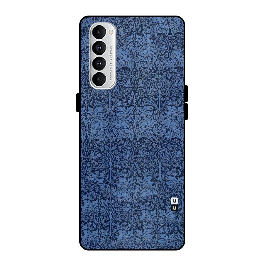 Carving Design Metal Back Case for Oppo Reno4 Pro