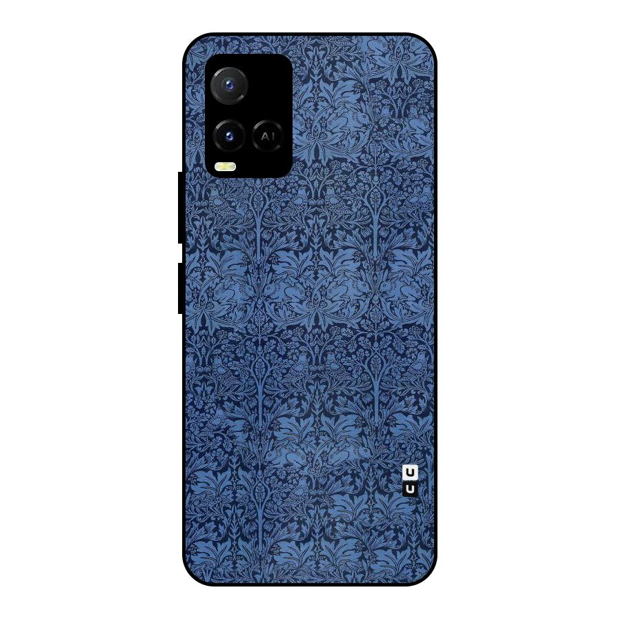 Carving Design Metal Back Case for Vivo Y21A