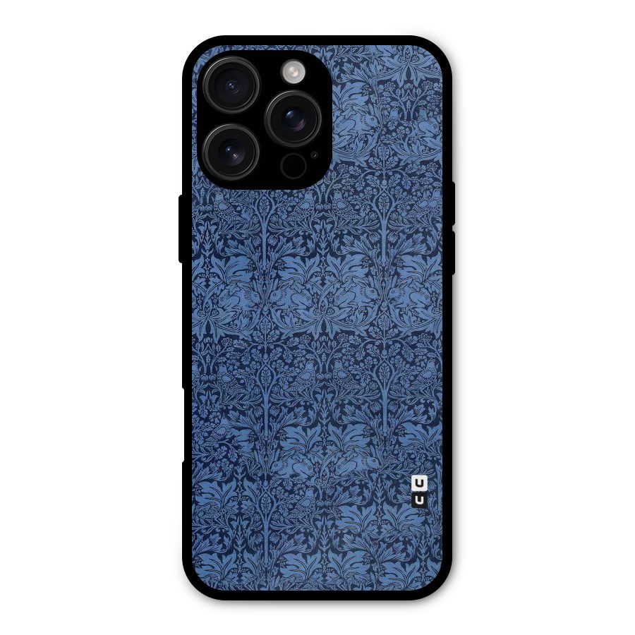 Carving Design Metal Back Case for iPhone 16 Pro Max