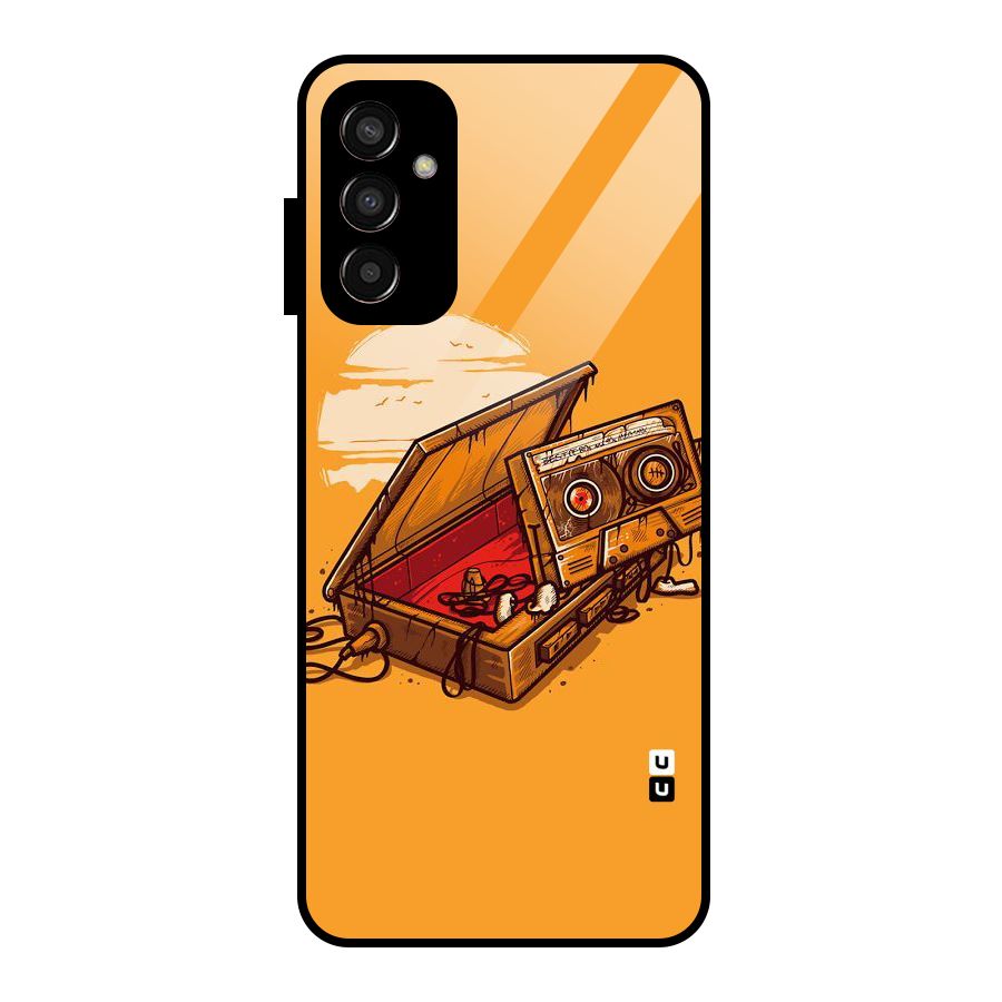 Casette Box Glass Back Case for Galaxy F13