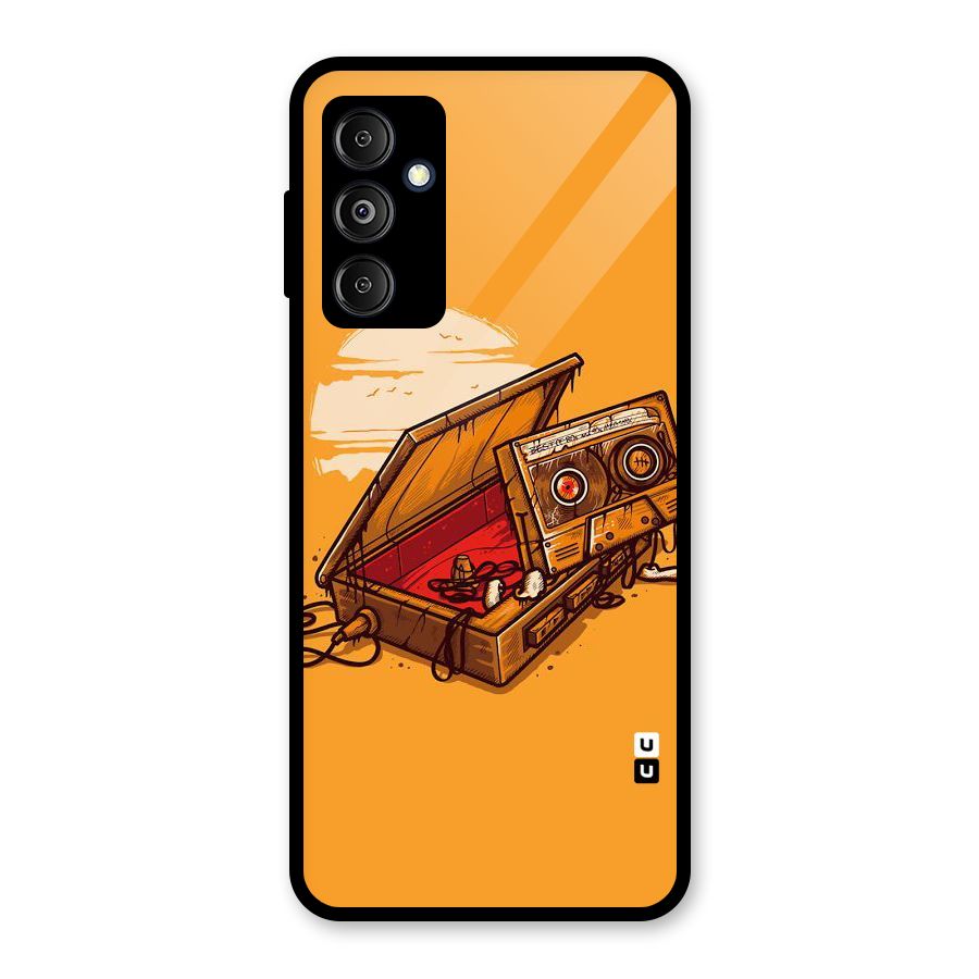 Casette Box Glass Back Case for Galaxy M14 5G