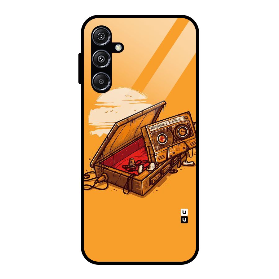 Casette Box Glass Back Case for Galaxy M34 5G