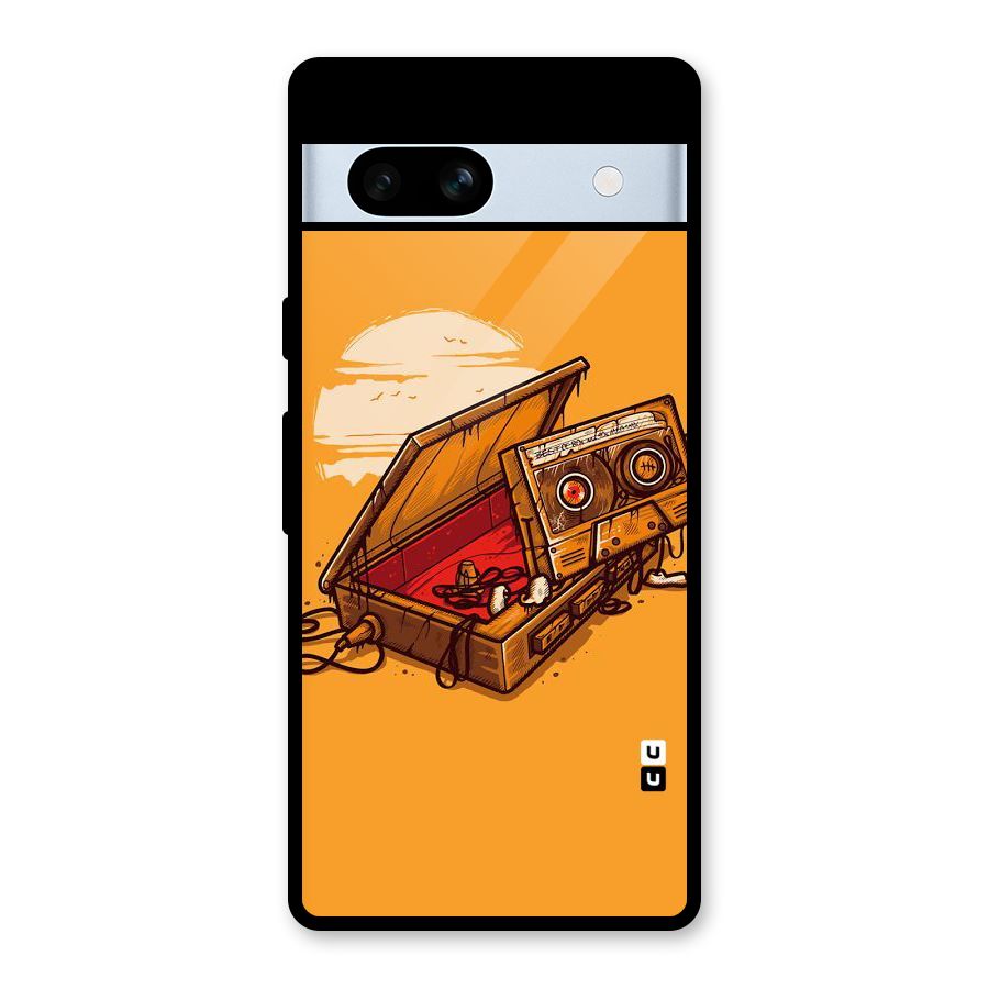 Casette Box Glass Back Case for Google Pixel 7a