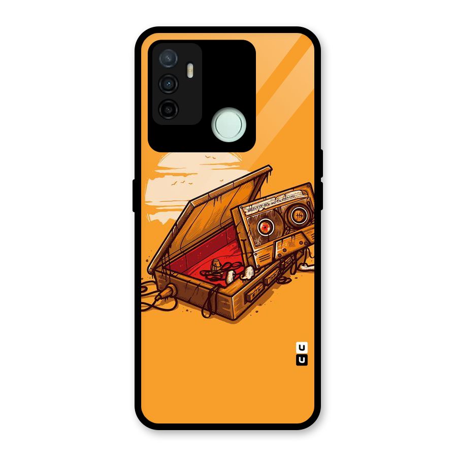 Casette Box Glass Back Case for Oppo A53