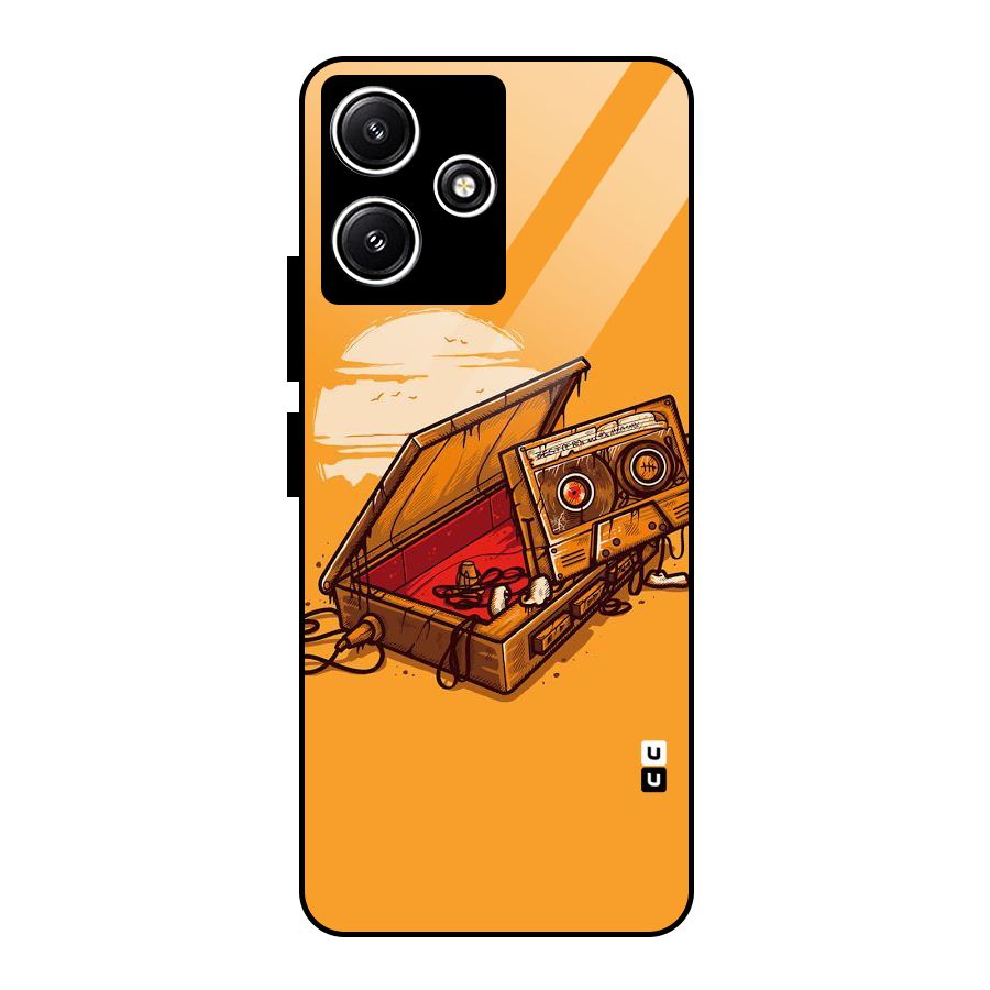 Casette Box Glass Back Case for Redmi 12 5G