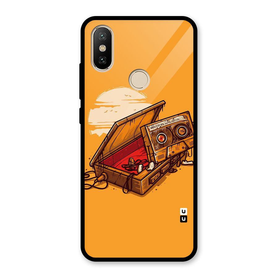 Casette Box Glass Back Case for Redmi A2