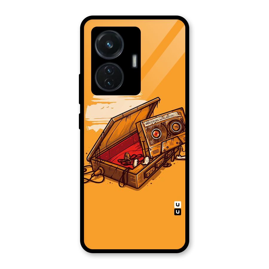 Casette Box Glass Back Case for Vivo T1 44W
