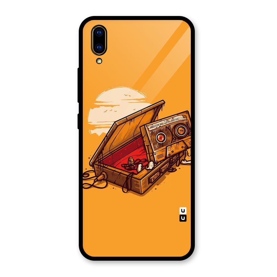 Casette Box Glass Back Case for Vivo V11 Pro