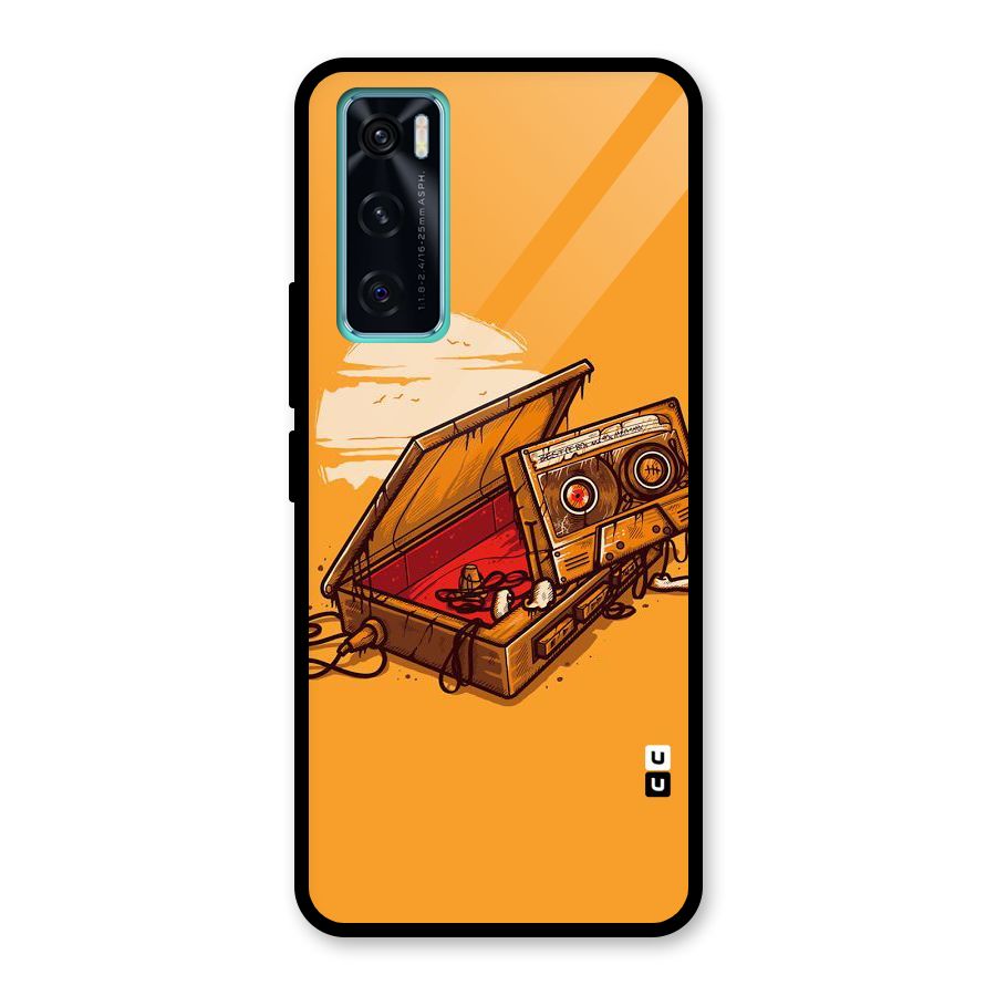 Casette Box Glass Back Case for Vivo V20 SE