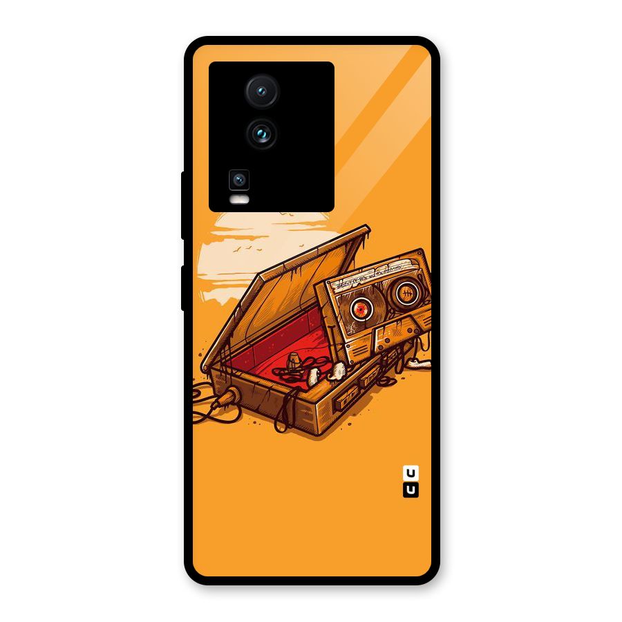 Casette Box Glass Back Case for Vivo iQOO Neo 7