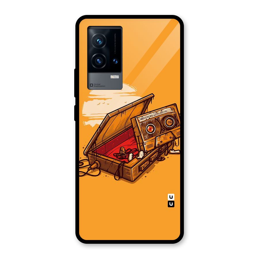 Casette Box Glass Back Case for iQOO 9 5G