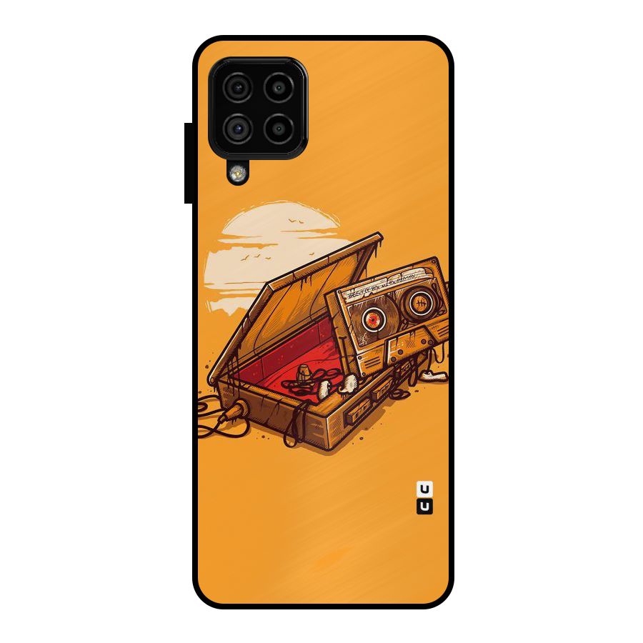 Casette Box Metal Back Case for Galaxy A22 4G