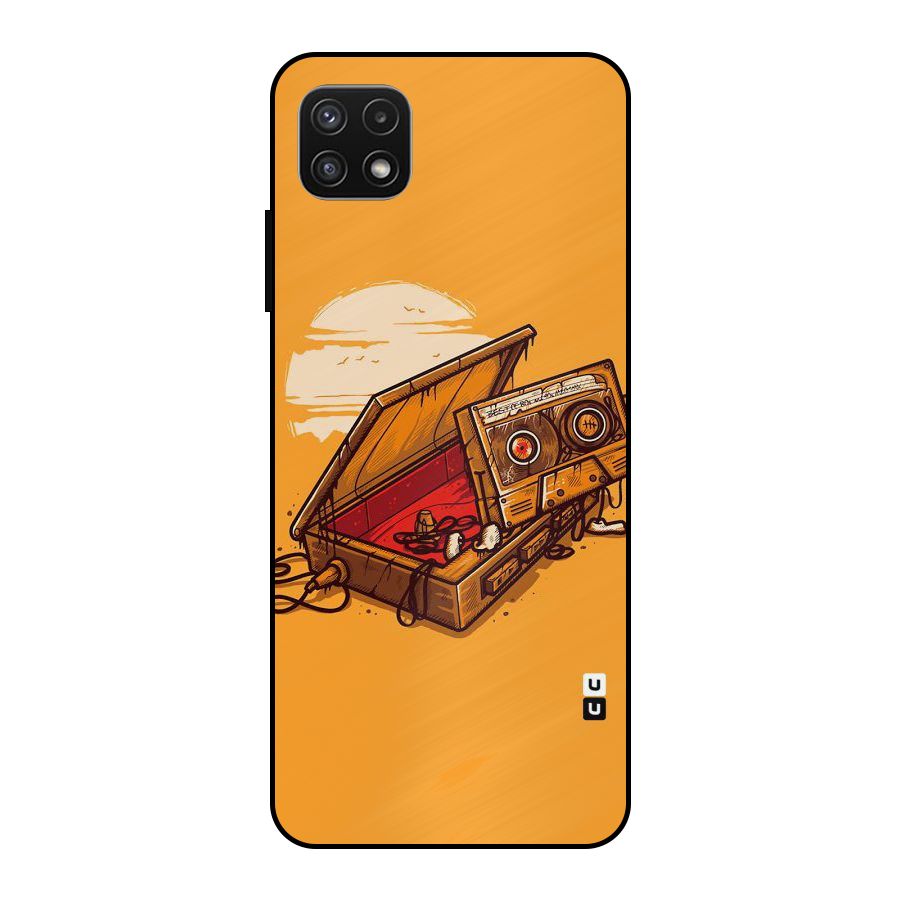 Casette Box Metal Back Case for Galaxy A22 5G