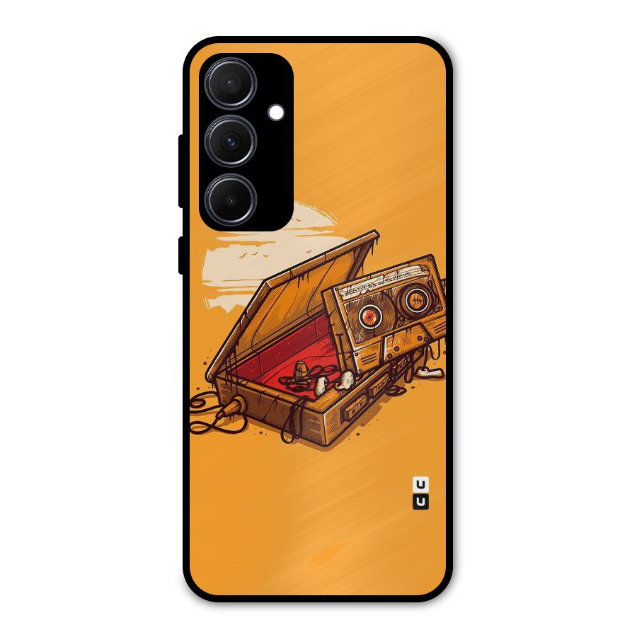 Casette Box Metal Back Case for Galaxy A35